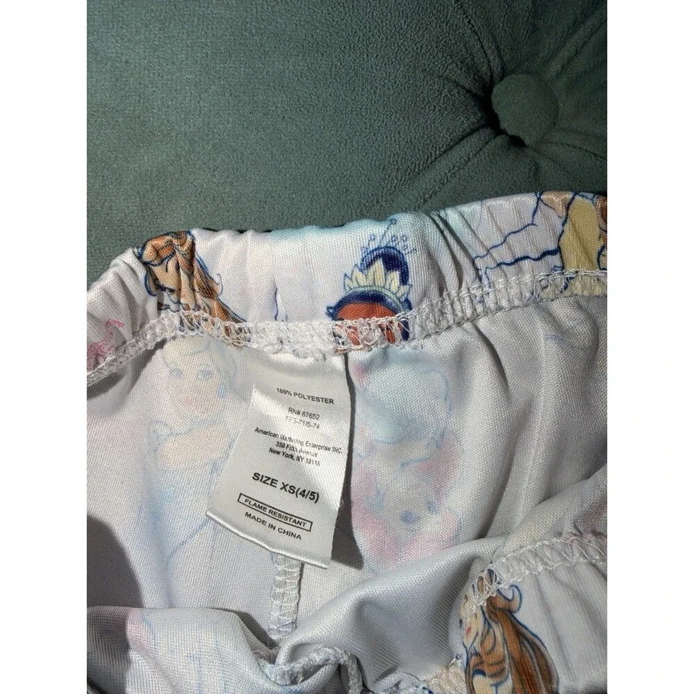 Disney Princess Bluey Dora Coco Melon Pajama Bundle Sets Gown Shorts 5 Pc Sz 4t